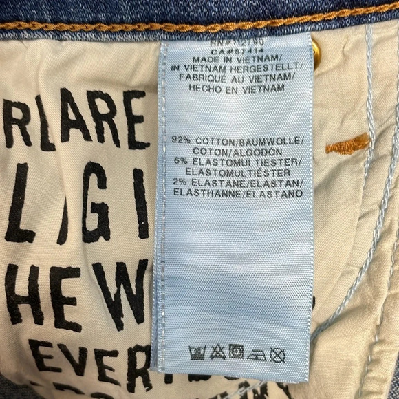 True Religion Becca Mid Rise Bootcut Crop Denim Jeans   Raw Hem 29 - Picture 13 of 16